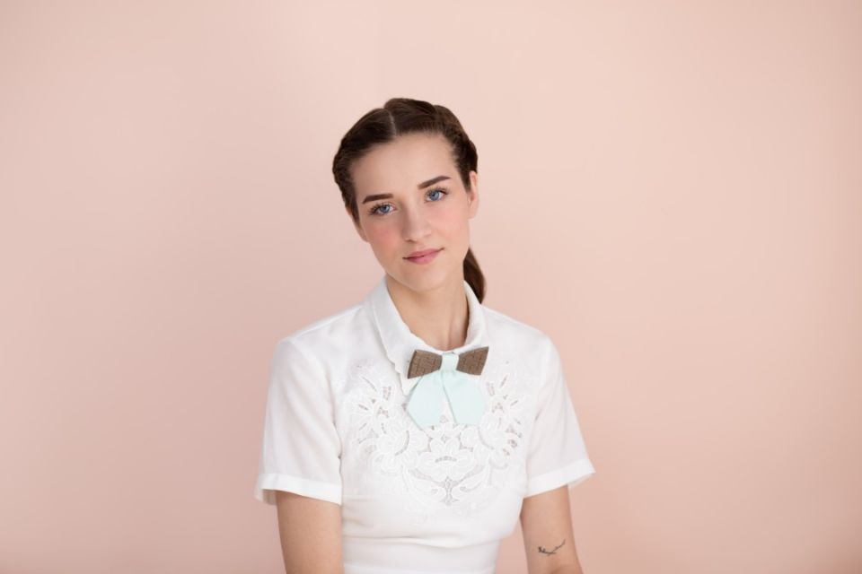 Wooden bow tie Denique for her Wooden bow tie Denique for her