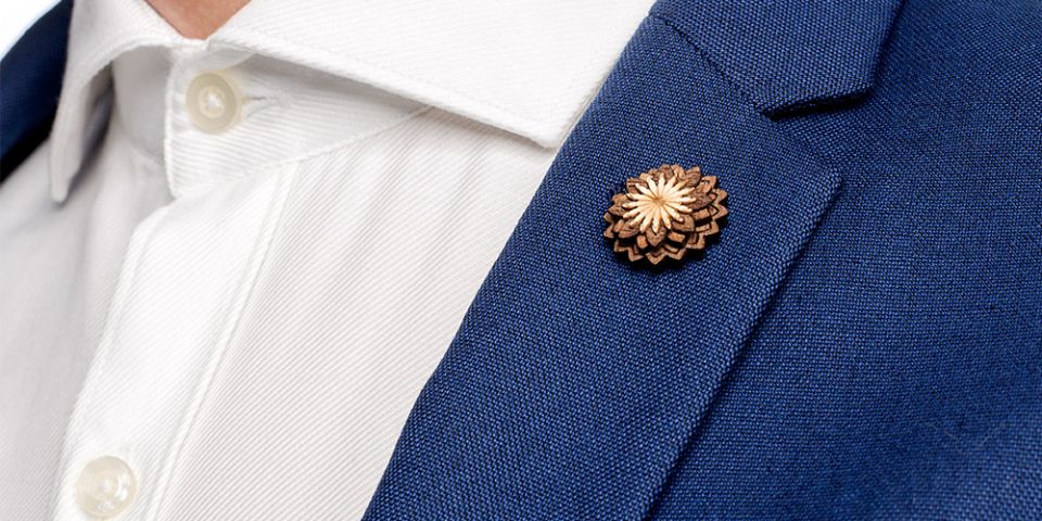 Lapel ornament Lynx Flower for men Lapel ornament Lynx Flower for men