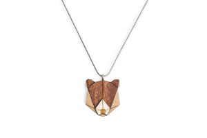 Fa medál Bear Pendant