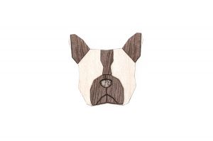 Fa bross French Bulldog Brooch