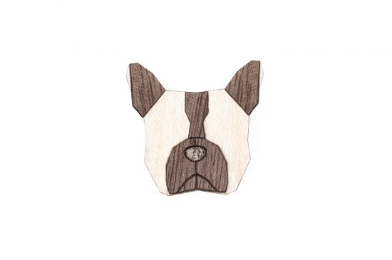 Fa bross French Bulldog Brooch