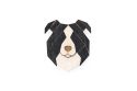 Fa bross Border Collie Brooch