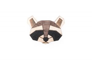 Fa bross Raccoon Brooch