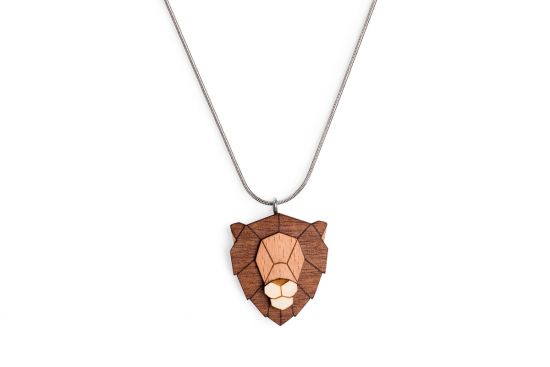 Fa medál Lion Pendant