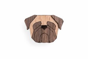 Fa bross Pug Brooch