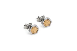 Fém fülbevaló Lini Earrings Hexagon