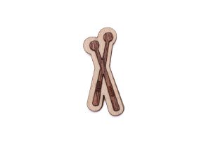 Fa bross Drumsticks Brooch