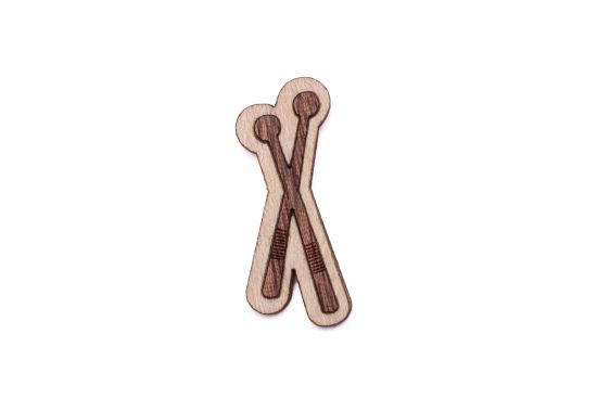 Fa bross Drumsticks Brooch