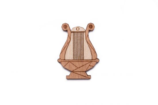 Fa bross Lyre Brooch