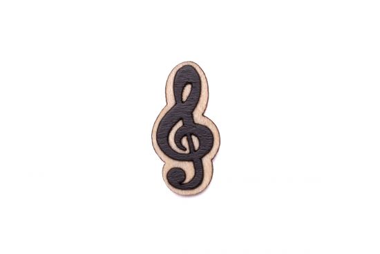 Fa bross Treble Clef Brooch