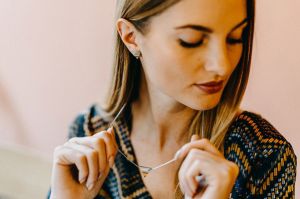 Fém fülbevaló Fém fülbevaló Lini Earrings Triangle