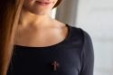 Fa bross Agnus Cross Brooch