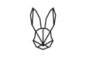 Fa dekoráció Hare Siluette