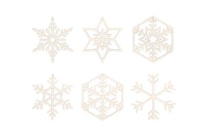 Karácsonyi díszek Snow Decoration 6x