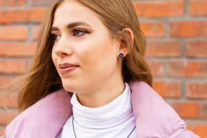 Fém fülbevaló Apis Nox Earrings Circle