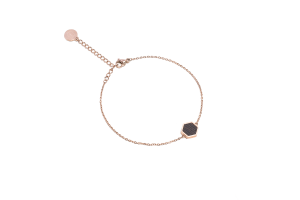 Rose Hexagon Bracelet