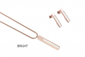 Rectangle Earrings & Necklace