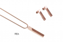 Rectangle Earrings & Necklace
