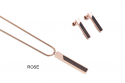 Rectangle Earrings & Necklace