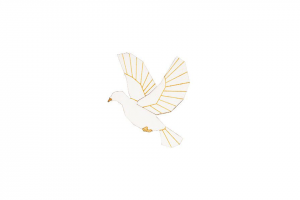 Fa bross Dove Brooch