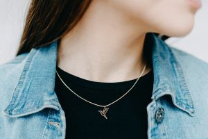 Fém medál Bird Steel Pendant