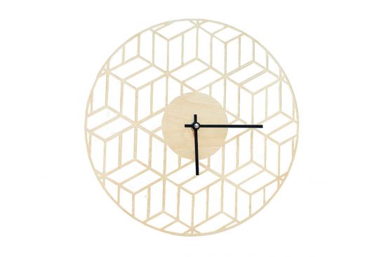 Fa falióra Cube Clock