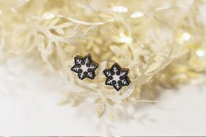 Fa fülbevaló Brunn Snowflake Earrings