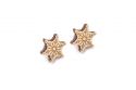 Wooden Snowflake earrings