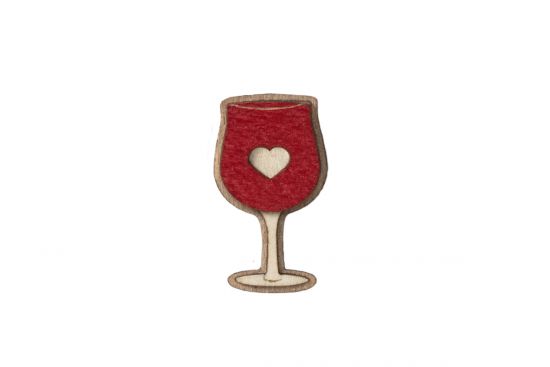 Fa bross Red Wine Brooch