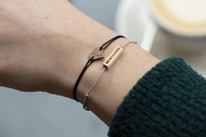 String karkötő Prism Wooden Bracelet