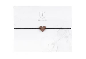 String karkötő Heart Wooden Bracelet