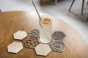 Fa alátét Deco Coasters