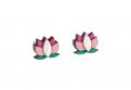 Pink Lotus Earrings