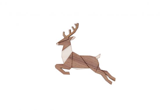 Fa bross Jumping Deer Brooch