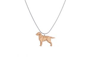 Fa medál Walking Labrador Pendant