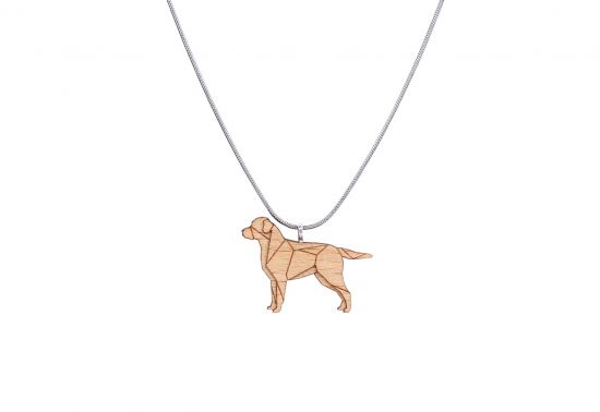 Fa medál Walking Labrador Pendant