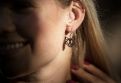 Black Foxy Earrings