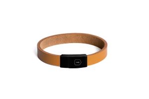 Bőr karkötő Cognac Leather Bracelet - Thin