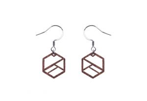 Fa fülbevaló Hexaline Earrings