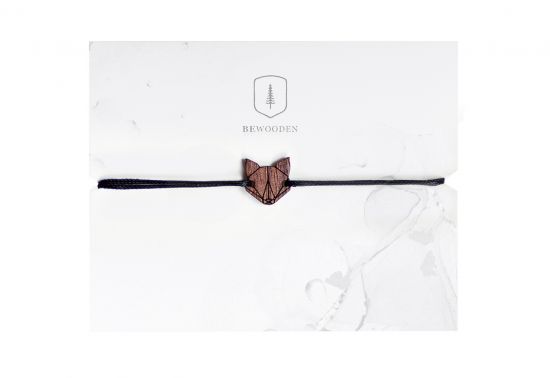 String karkötő Fox Wooden Bracelet