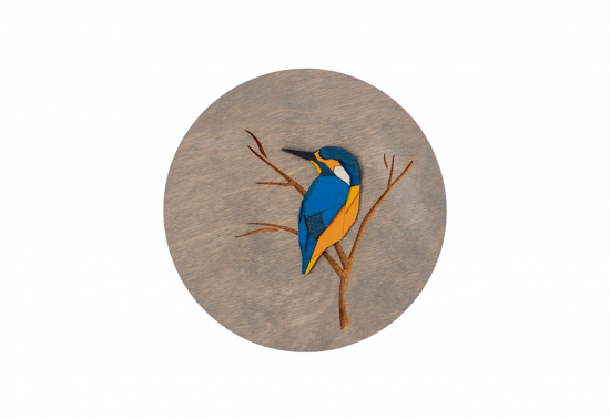 Kingfisher Wooden Image