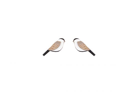 Fa fülbevaló Natural Cutebird Earrings