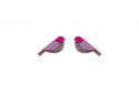 Fa fülbevaló Purple Cutebird Earrings