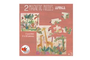 Mágneses Afrika puzzle 