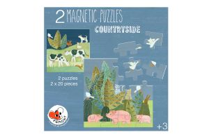 Mágneses vidéki puzzle 