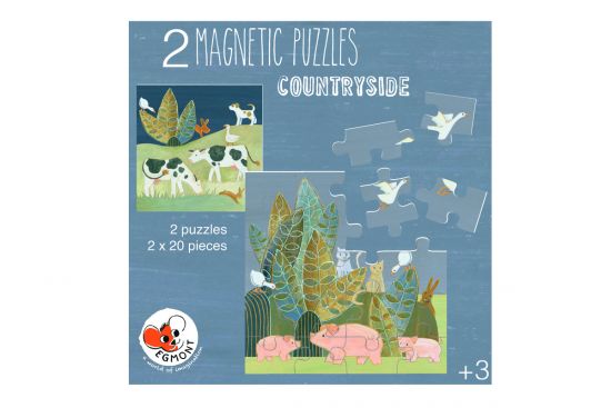 Mágneses vidéki puzzle 