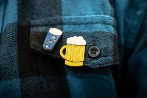 Fa bross Beer Brooch