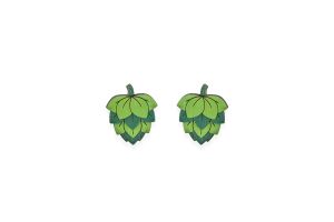 Fa fülbevaló Hops Earrings