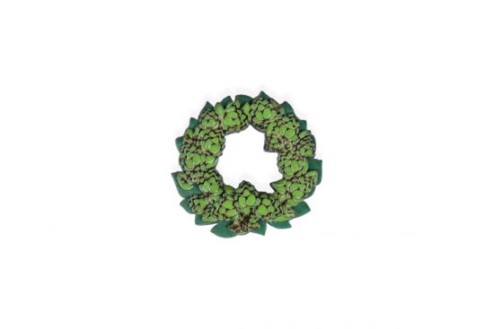 Fa bross Hop Wreath Brooch