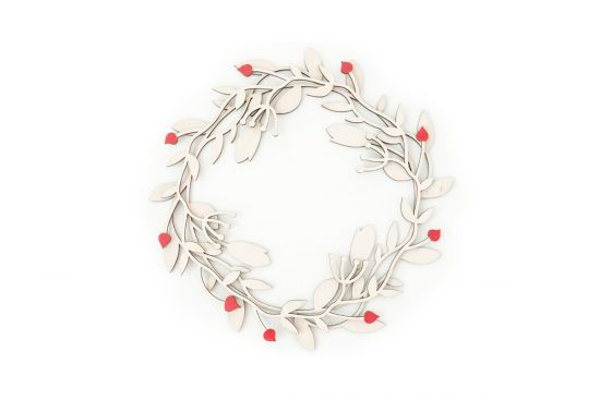 Fa dekoráció Light Meadow Wreath